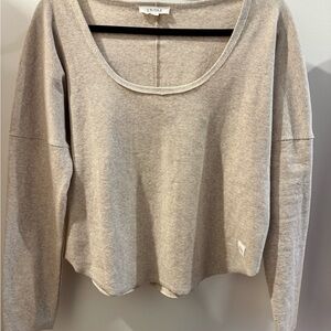 LIVOM Neutral Scoop Neck Lightweight Sweater